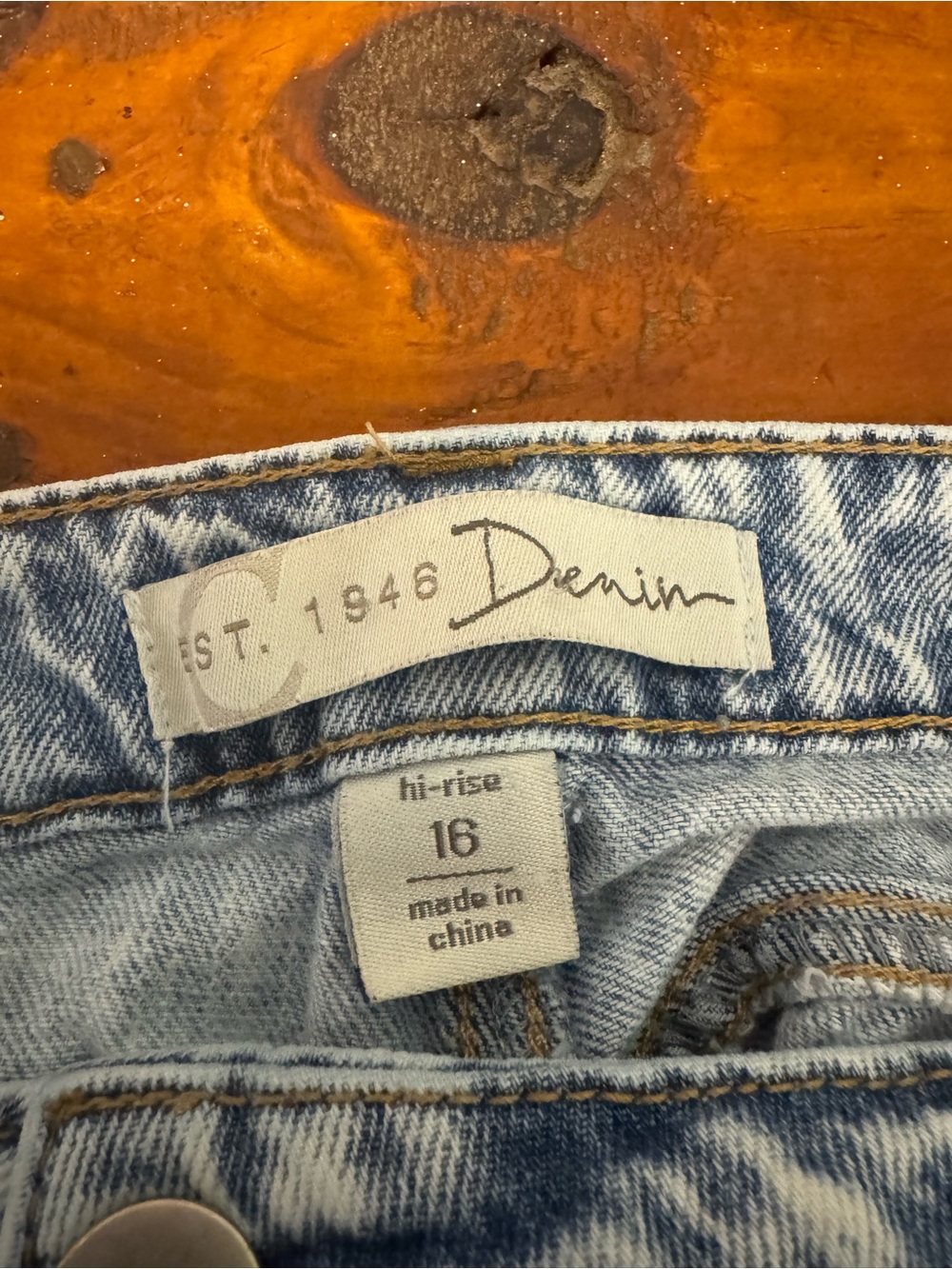Cato Almost Famous Patchwork Jeans Sz 16 - Picture 3 of 6